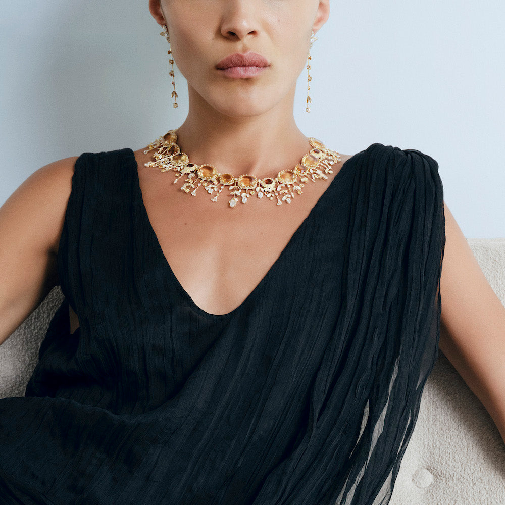 Jardin Pierreries Necklace Citrines