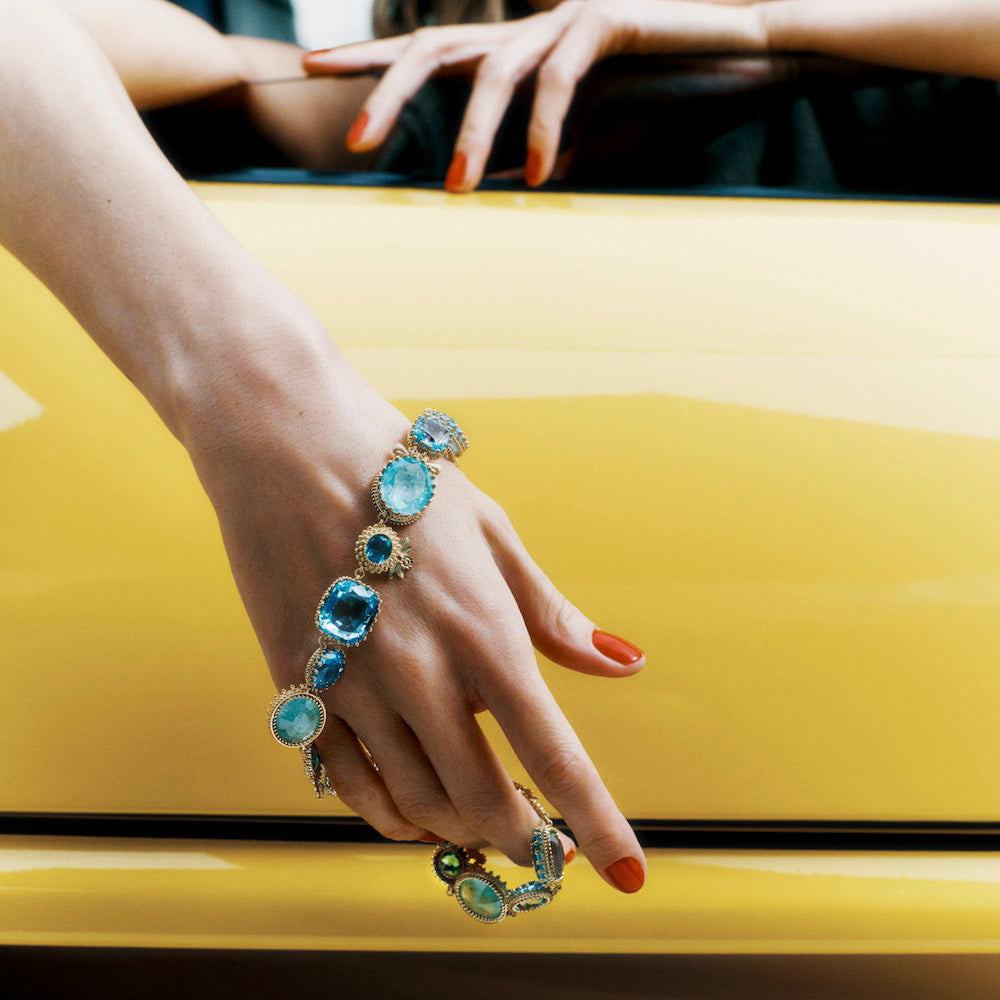 Pierreries Necklace Blue