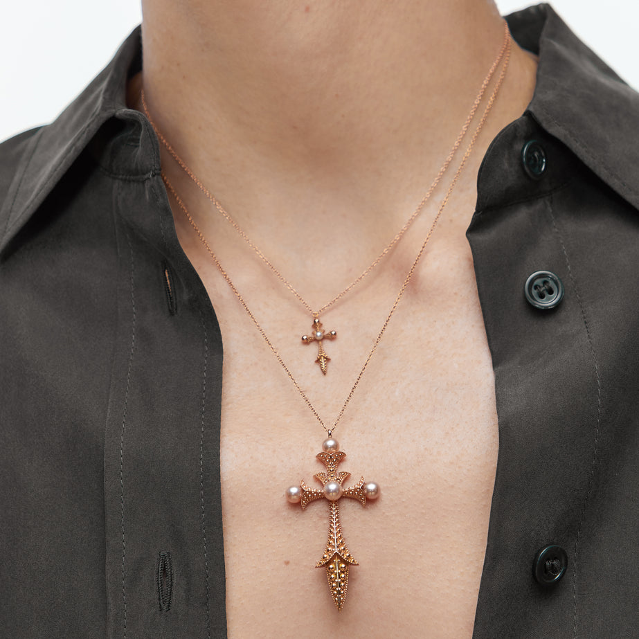 Abbadia Necklace Pink Gold Mellerio