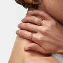 Giardino Ring Diamond Pink Gold Mellerio