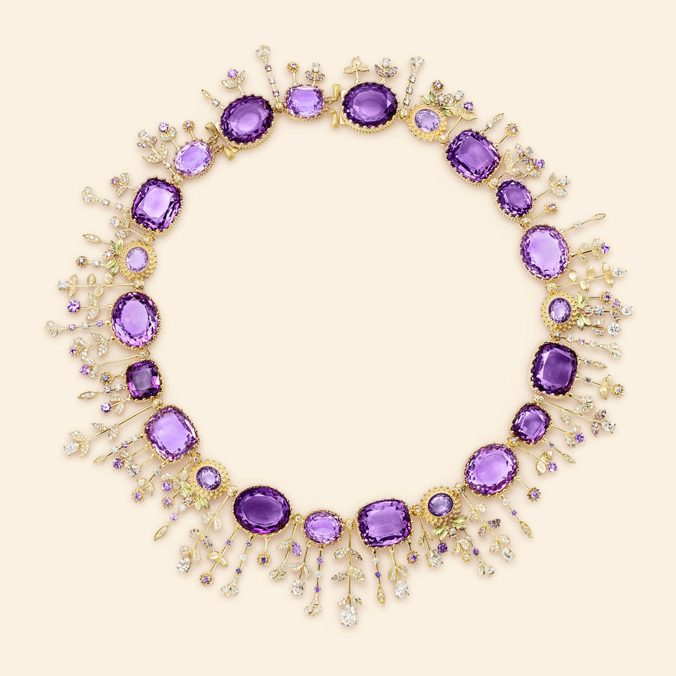 Jardin Pierreries Necklace Amethysts