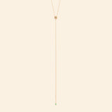 Petit Cactus Vert Y Necklace Pink Gold Mellerio