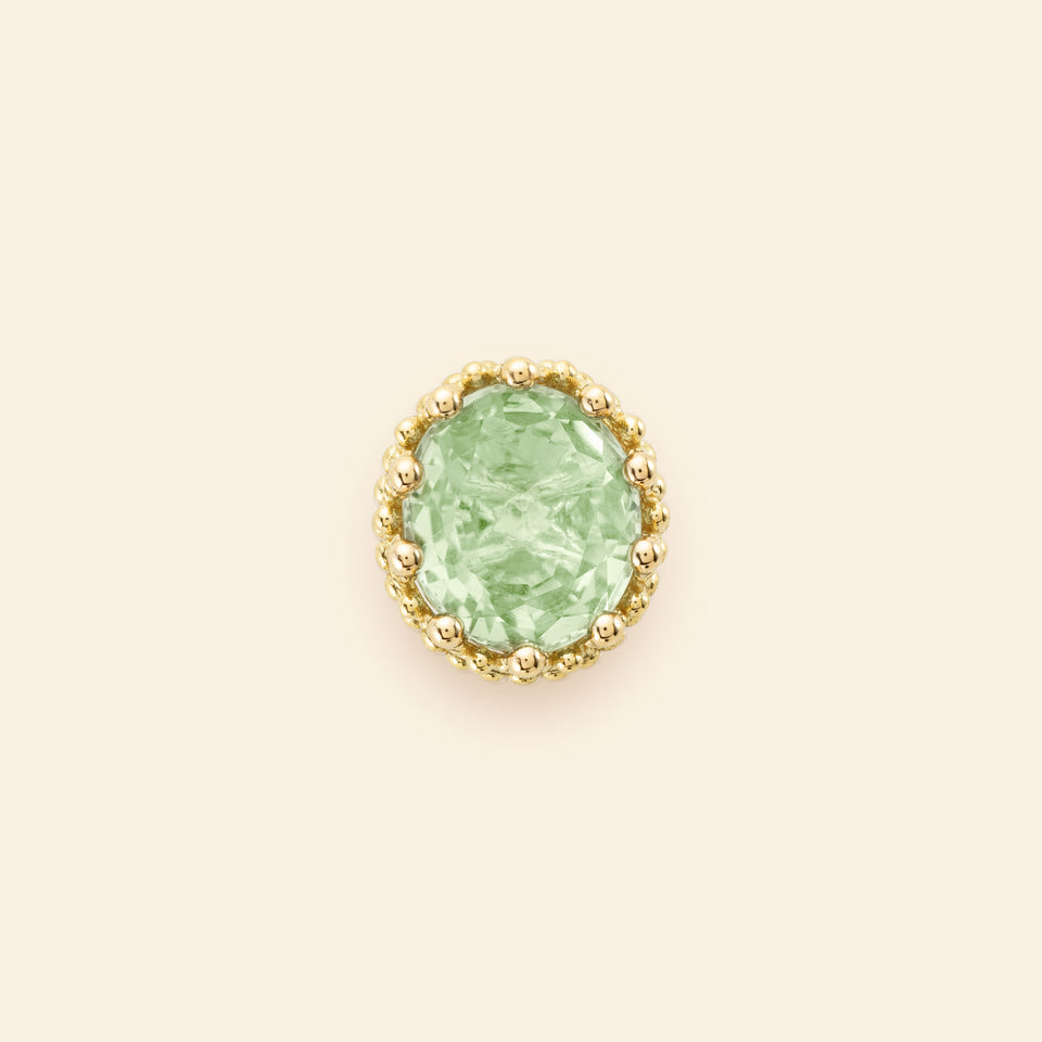 Pierreries Stud Prasiolite