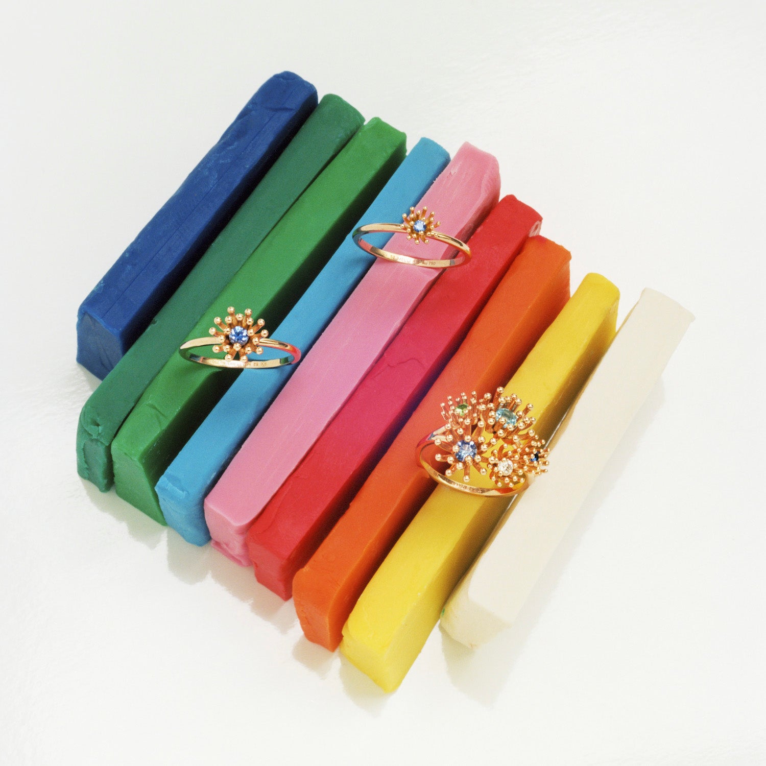 Cactus Bleu Ring 5 Patterns Pink Gold Mellerio