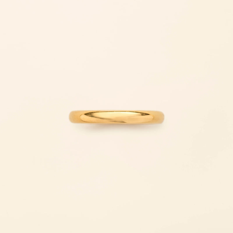 Wedding band Yellow gold
