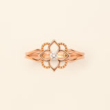Giardino Ring Diamond Pink Gold Mellerio