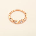 Indra Band Diamonds Pink gold