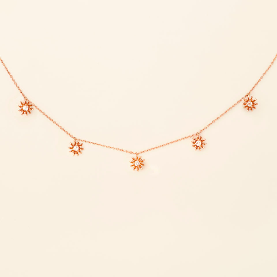 Le petit Cactus Vanille Necklace 5 patterns diamonds