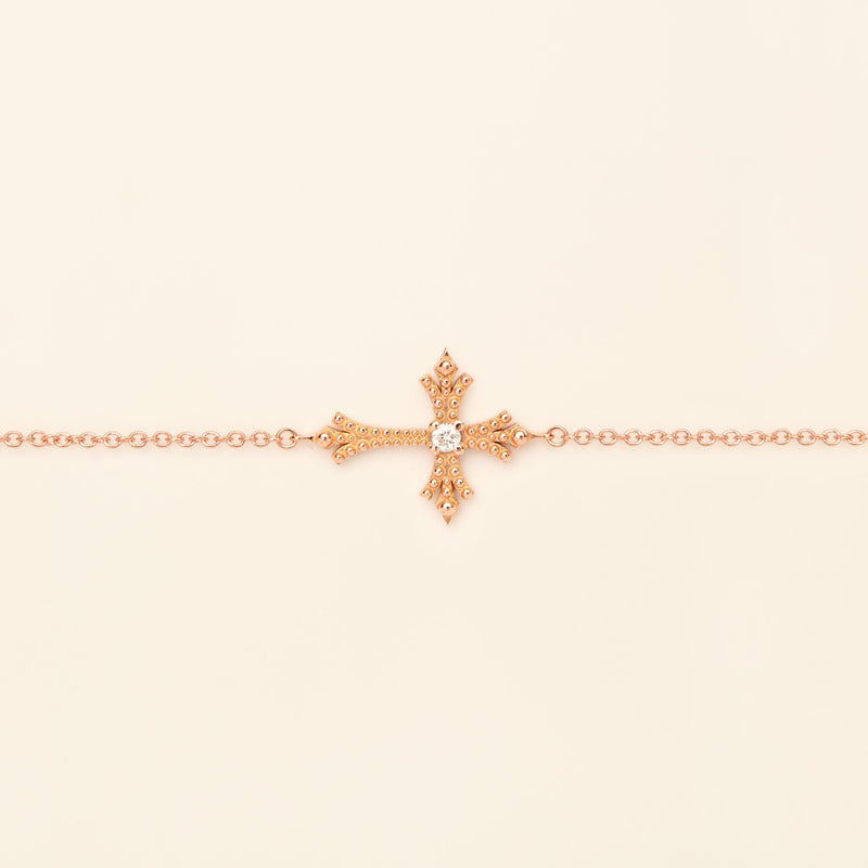 Maria Bracelet Diamond Pink Gold Mellerio