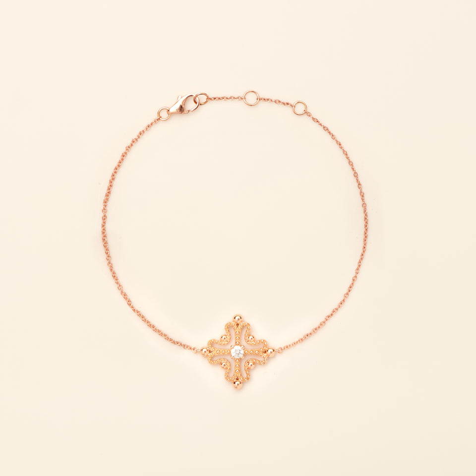 Nina Bracelet Diamond and gold Pearl