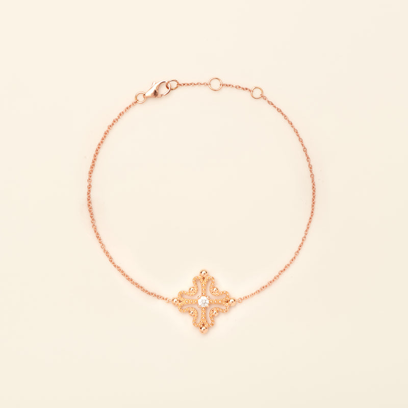 Nina Bracelet Diamond Pink Gold Mellerio