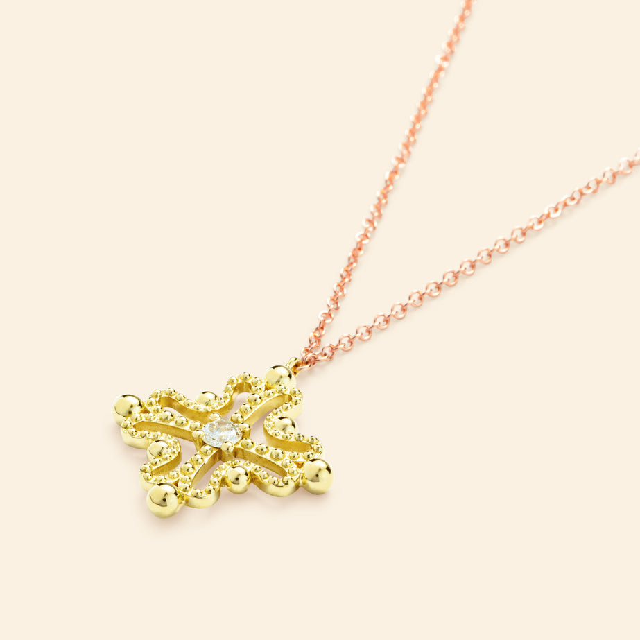 Nina Necklace Diamond Green Gold Mellerio