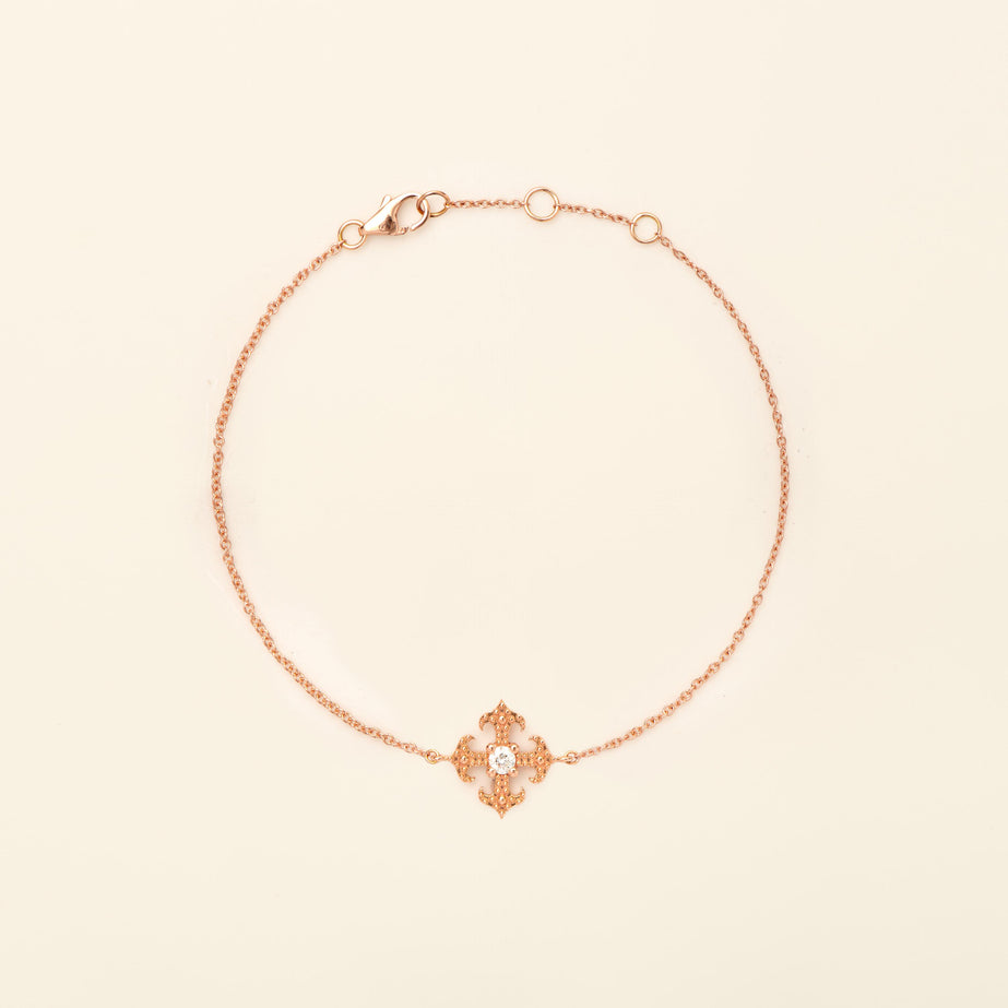 Pinta Bracelet Diamond Pink Gold Mellerio