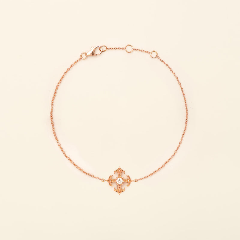 Pinta Bracelet Diamond Pink Gold Mellerio