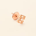 Pinta Stud Diamond Pink Gold Mellerio