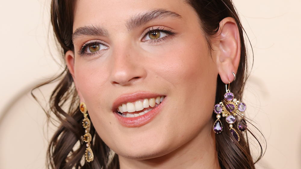 Pierreries Rose Line Earring