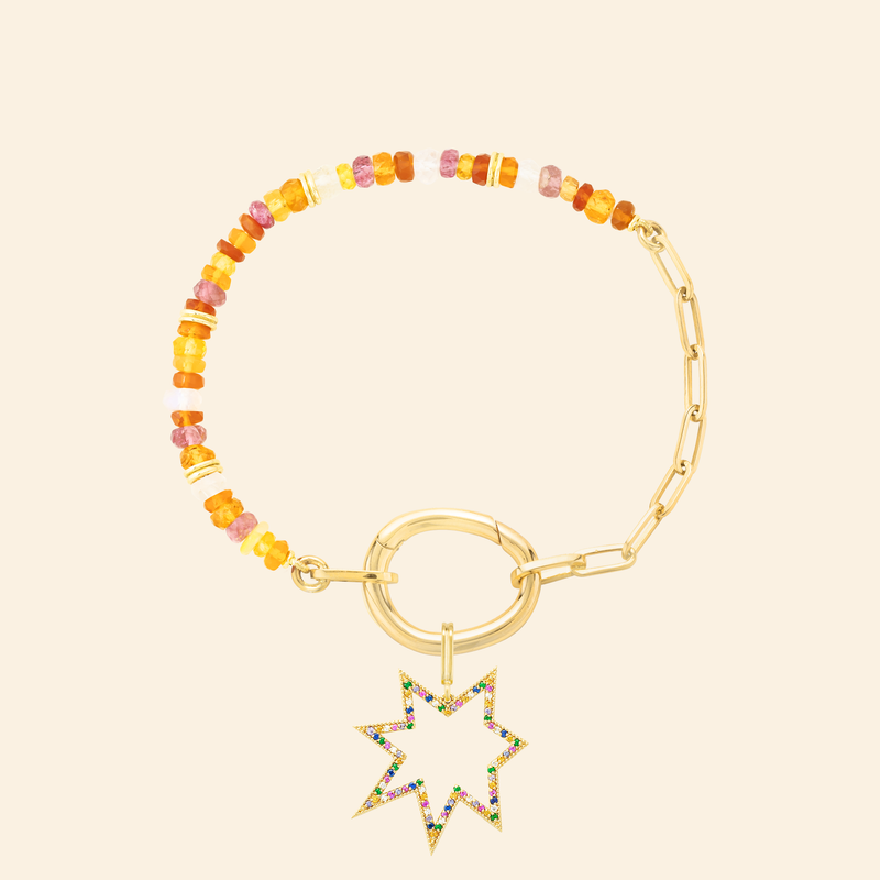 Bracelet or jaune avec pierres Mellerio