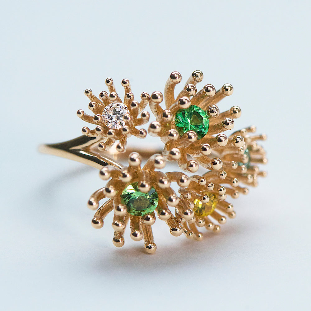 Bague or rose joaillerie fine Mellerio