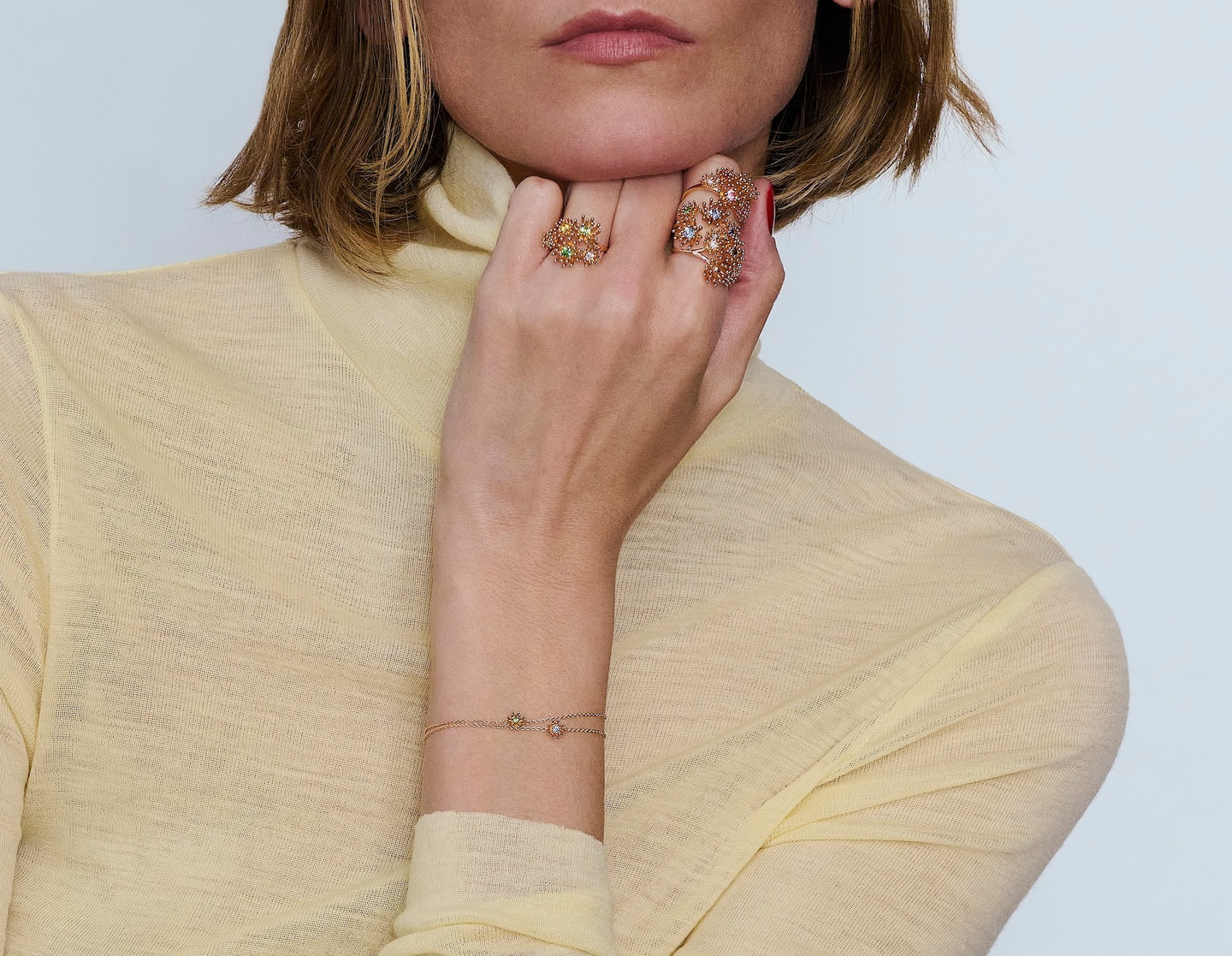 Bague or rose joaillerie fine Mellerio