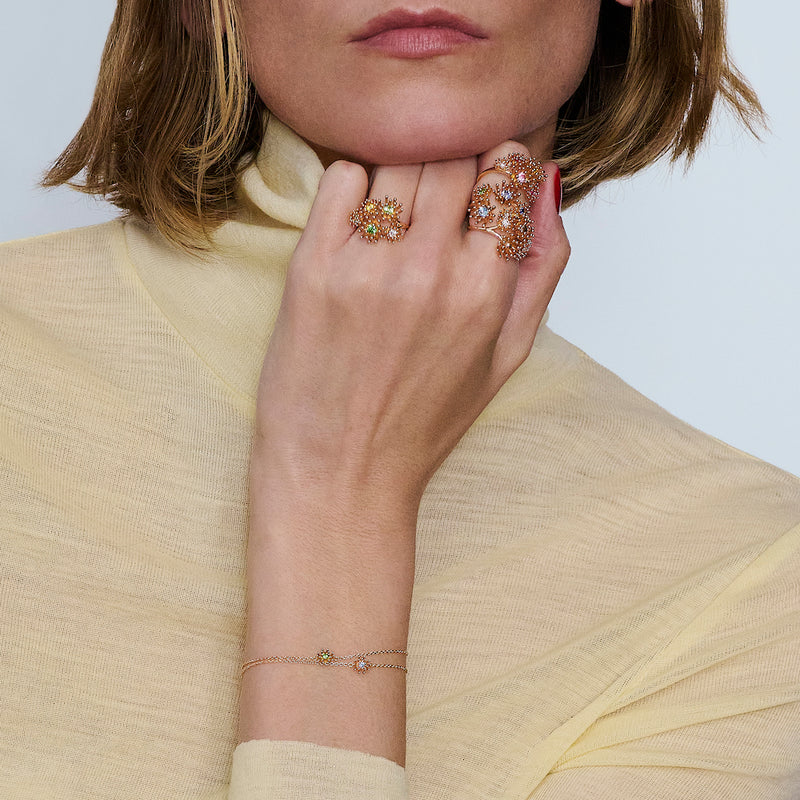 Pink Gold Ring Le Petit Cactus Pink - Luxury Ring | Mellerio