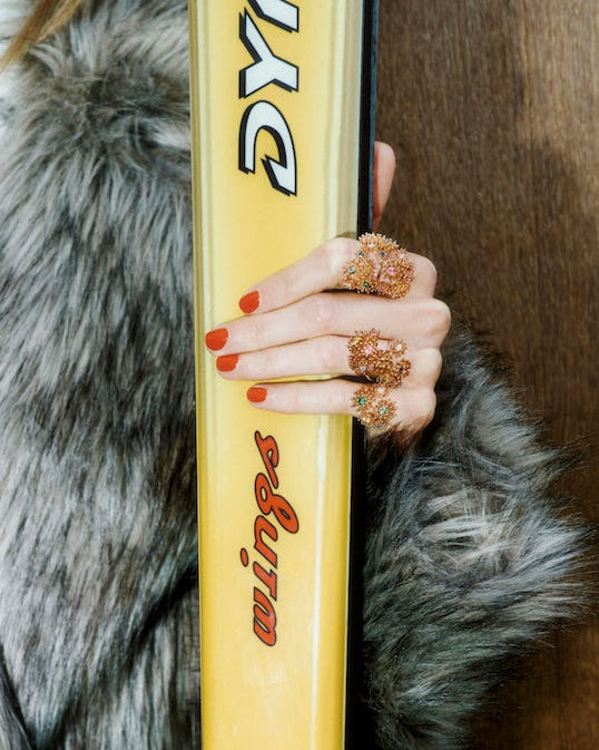 Bague or rose joaillerie fine Mellerio