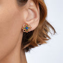 Giardino Sapphire Earrings Pink Gold Mellerio