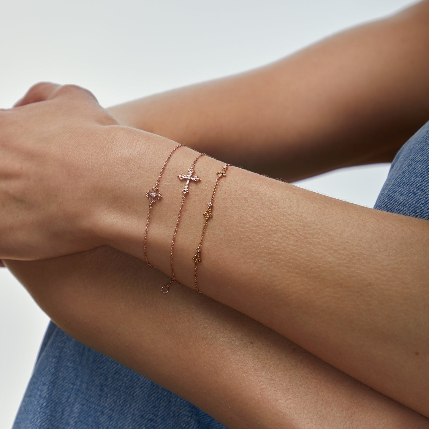 George Bracelet Diamond Pink Gold Mellerio