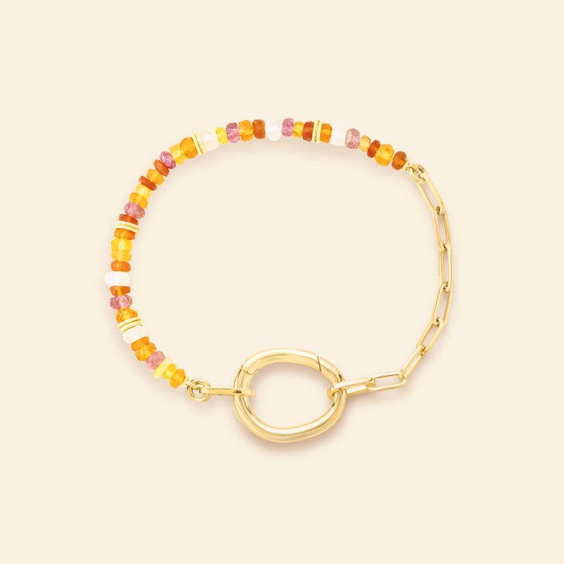 Bracelet or jaune avec pierres Mellerio