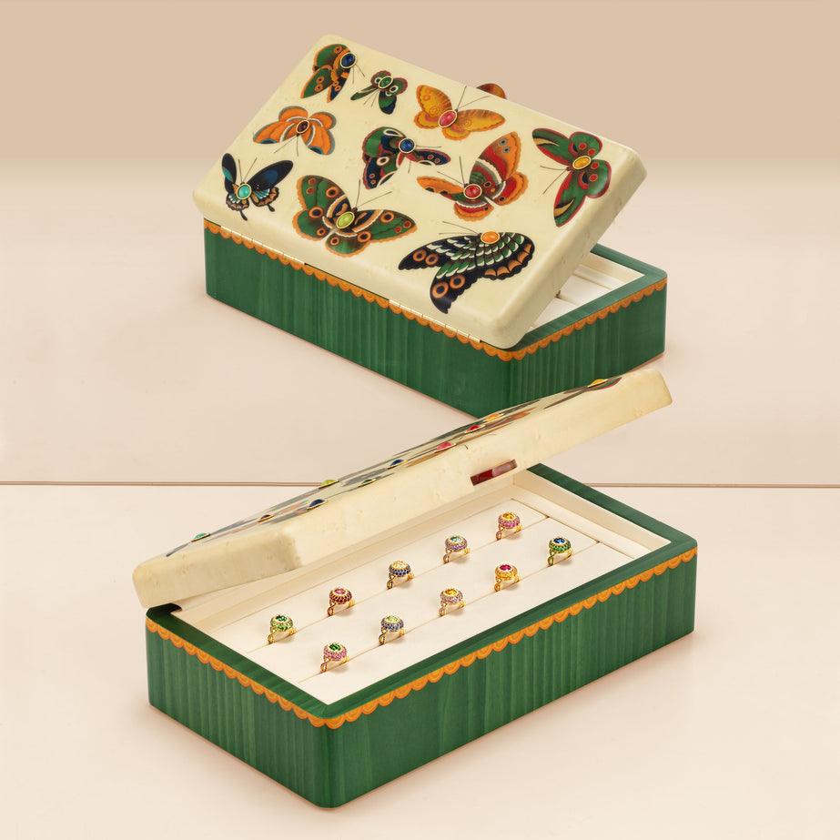 Jewelry Box "Butterflies in Flight"