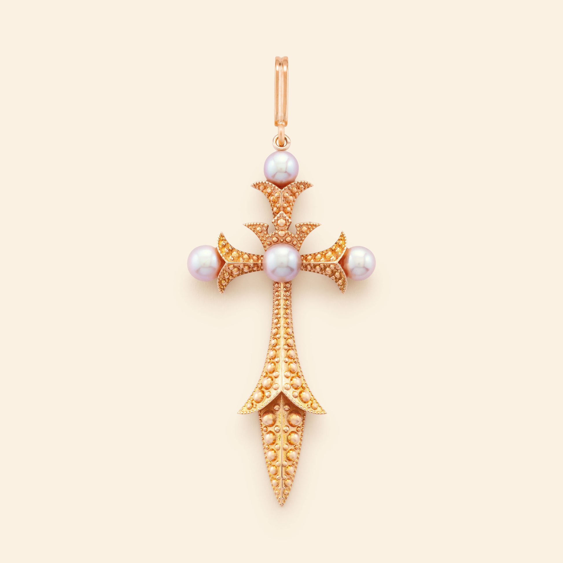 Abbadia Pearls Jumbo Charms Pink Gold Mellerio