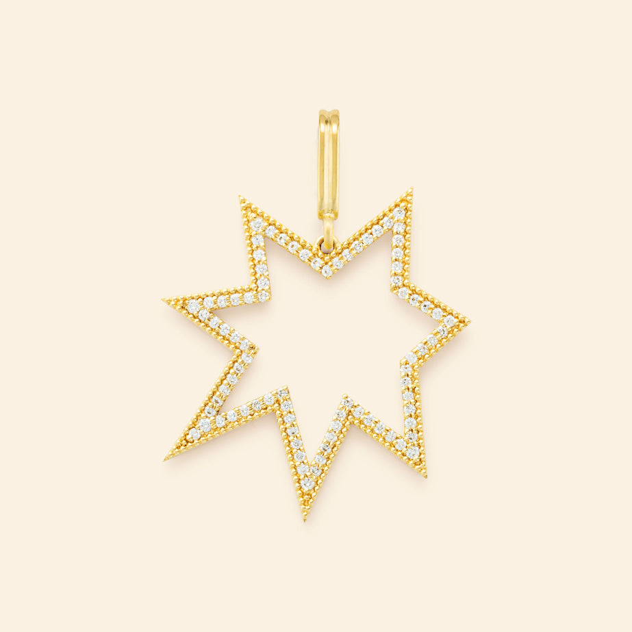 Médaille or jaune avec diamants Mellerio