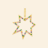 Médaille or jaune avec pavages Mellerio