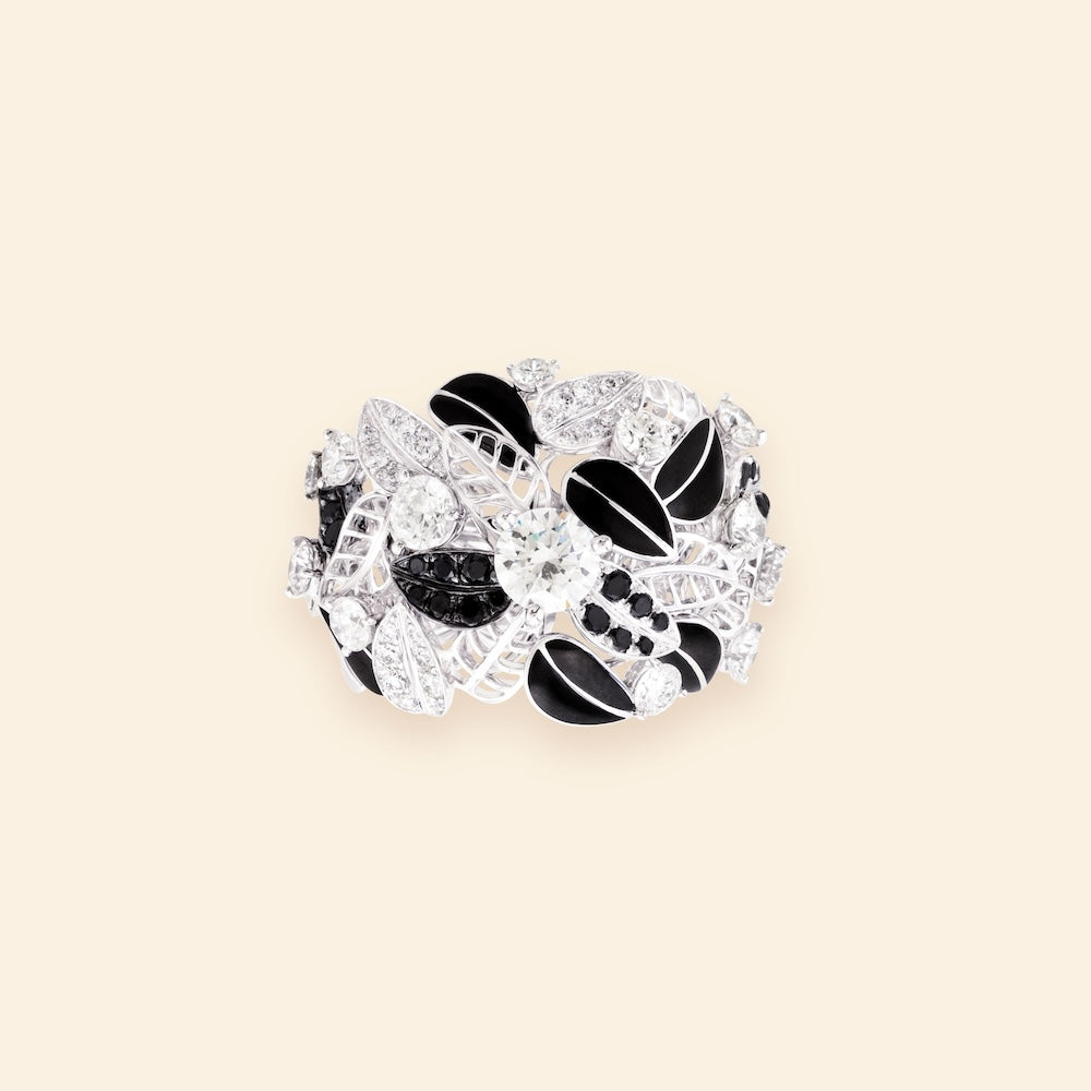 Foglio Ring Black and White