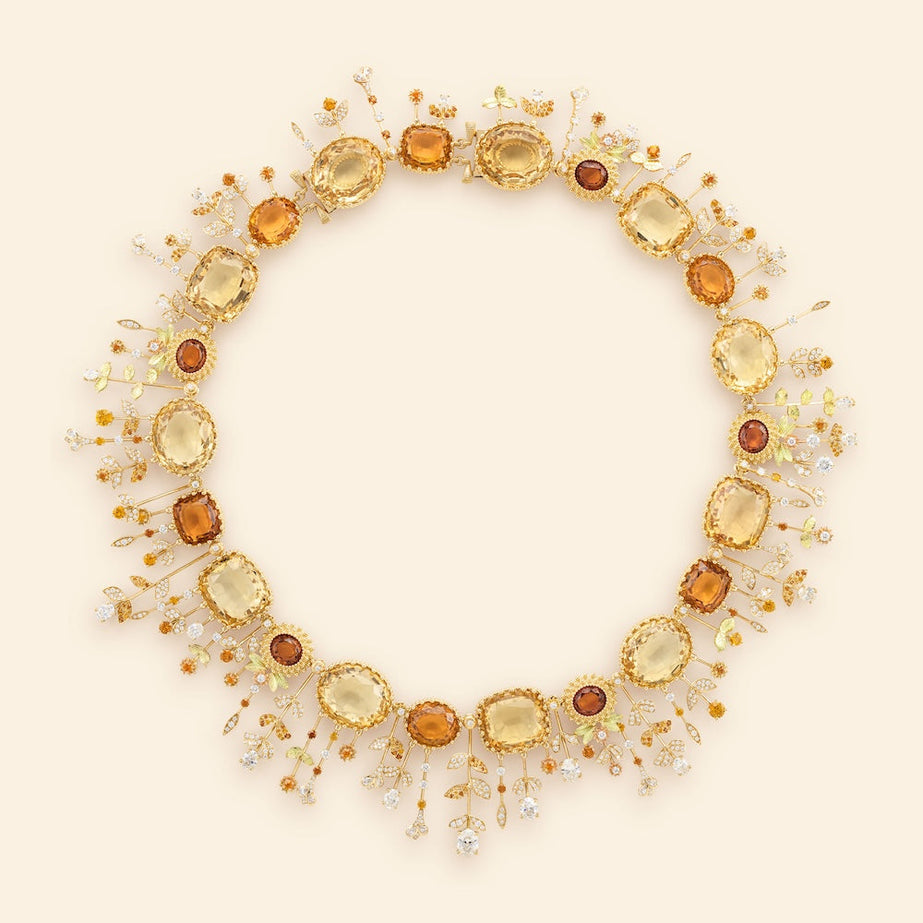Jardin Pierreries Necklace Citrines