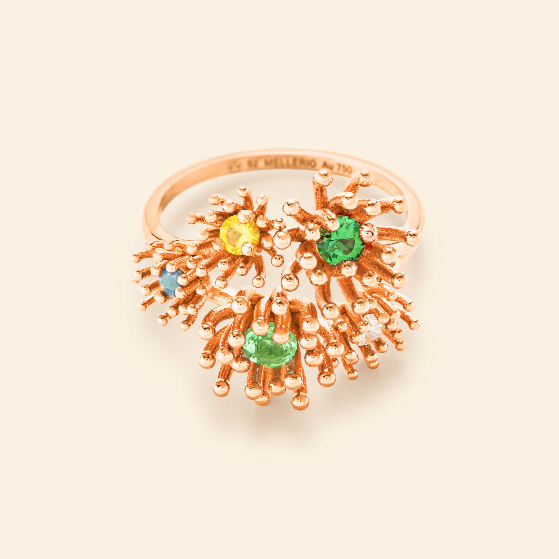 Bague or rose joaillerie fine Mellerio