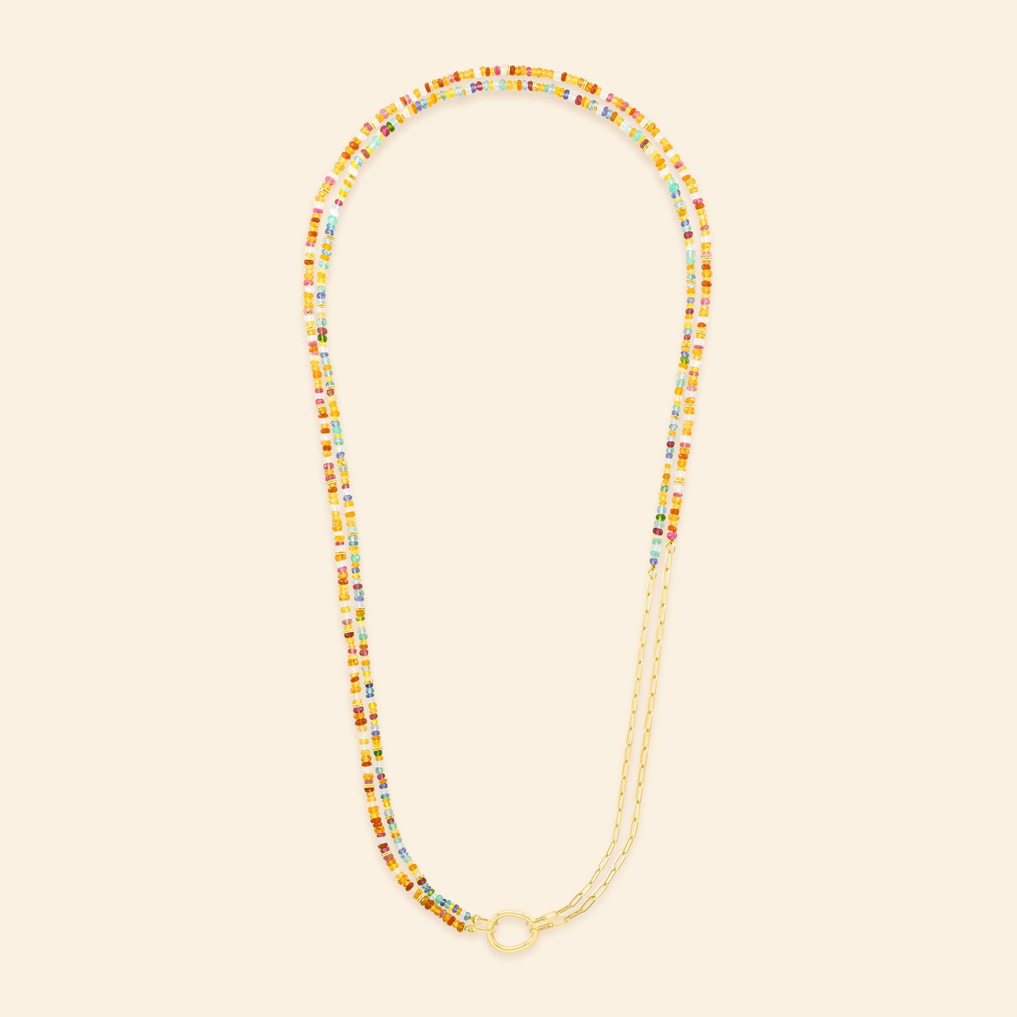 Charm Lien Pierres L Necklace