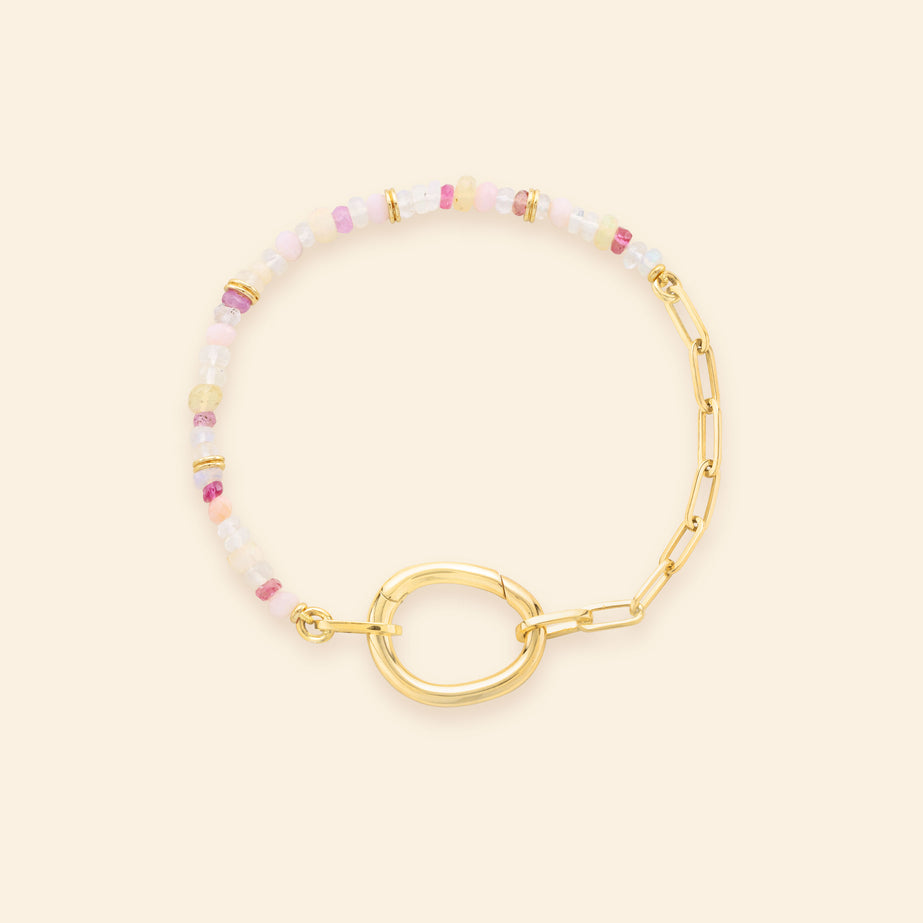 Lien Pierres Light Pink Bracelet