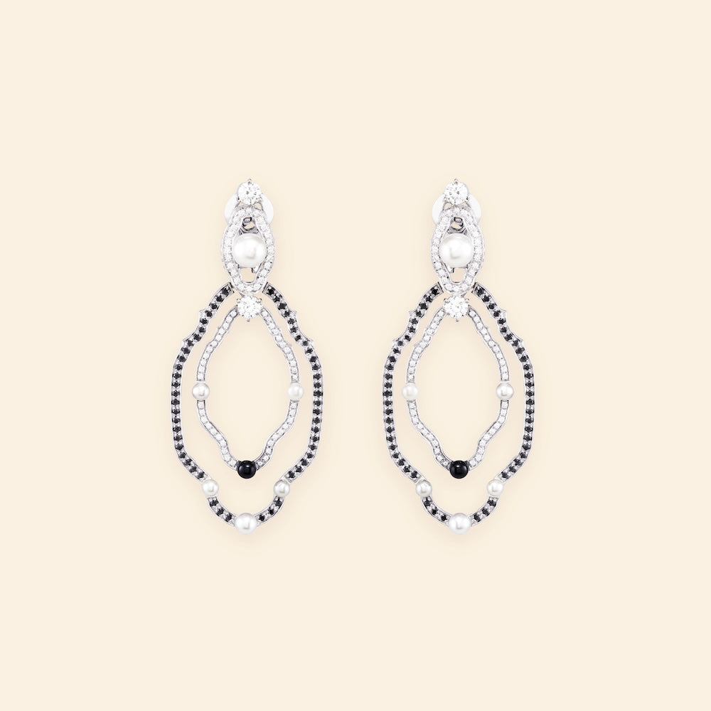 Madreperla Isola Belle Earrings S B&W