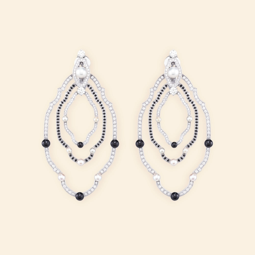 Madreperla Isola Bella Earrings M B&W