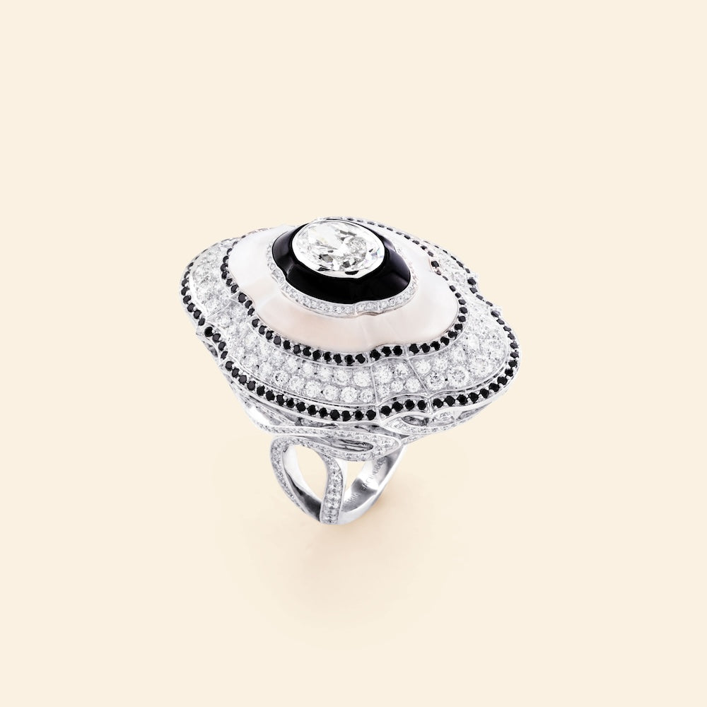 Madreperla Isola Bella Ring B&W