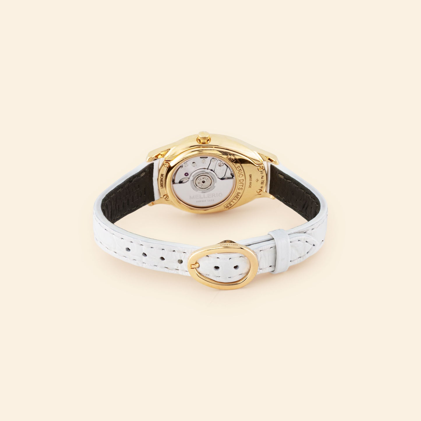 Mini M Cut Watch - White Dial