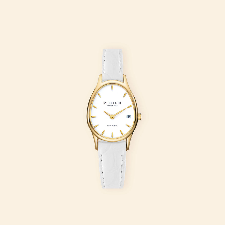 Mini M Cut Watch - White Dial