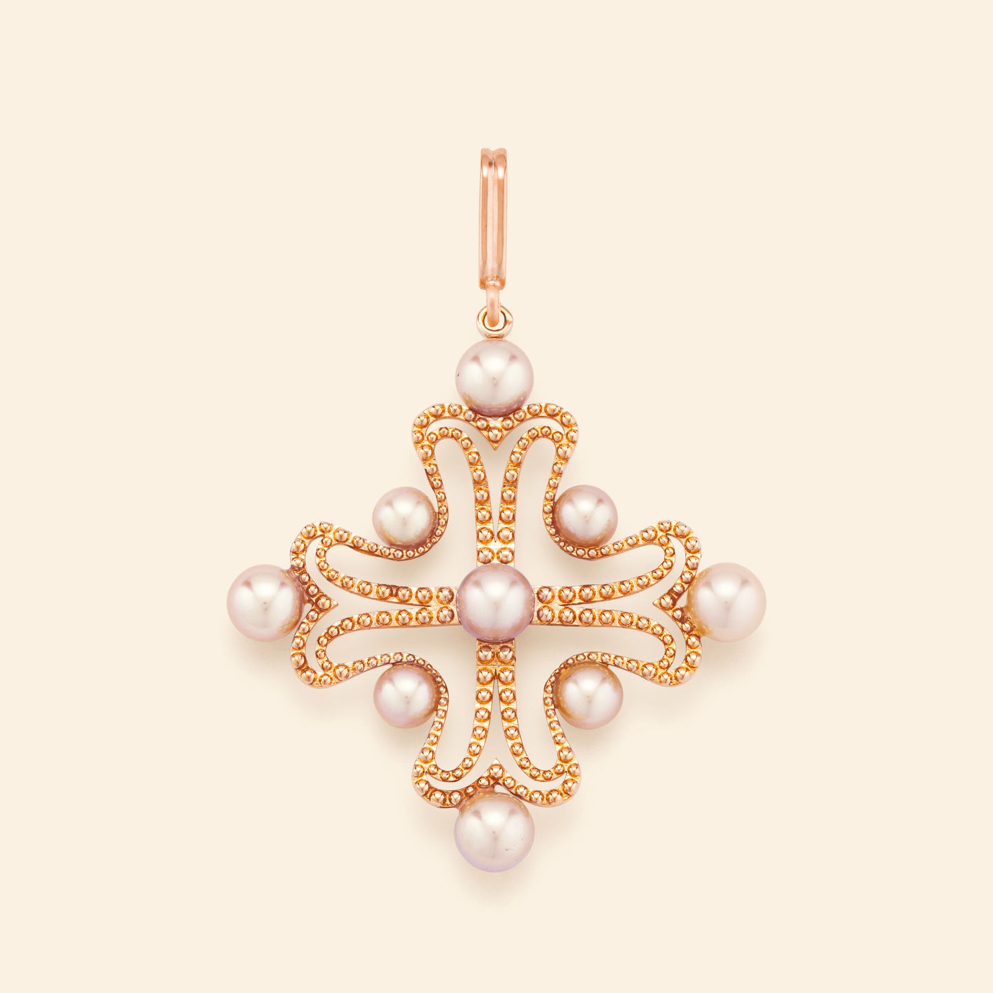 Médaille or rose Mellerio