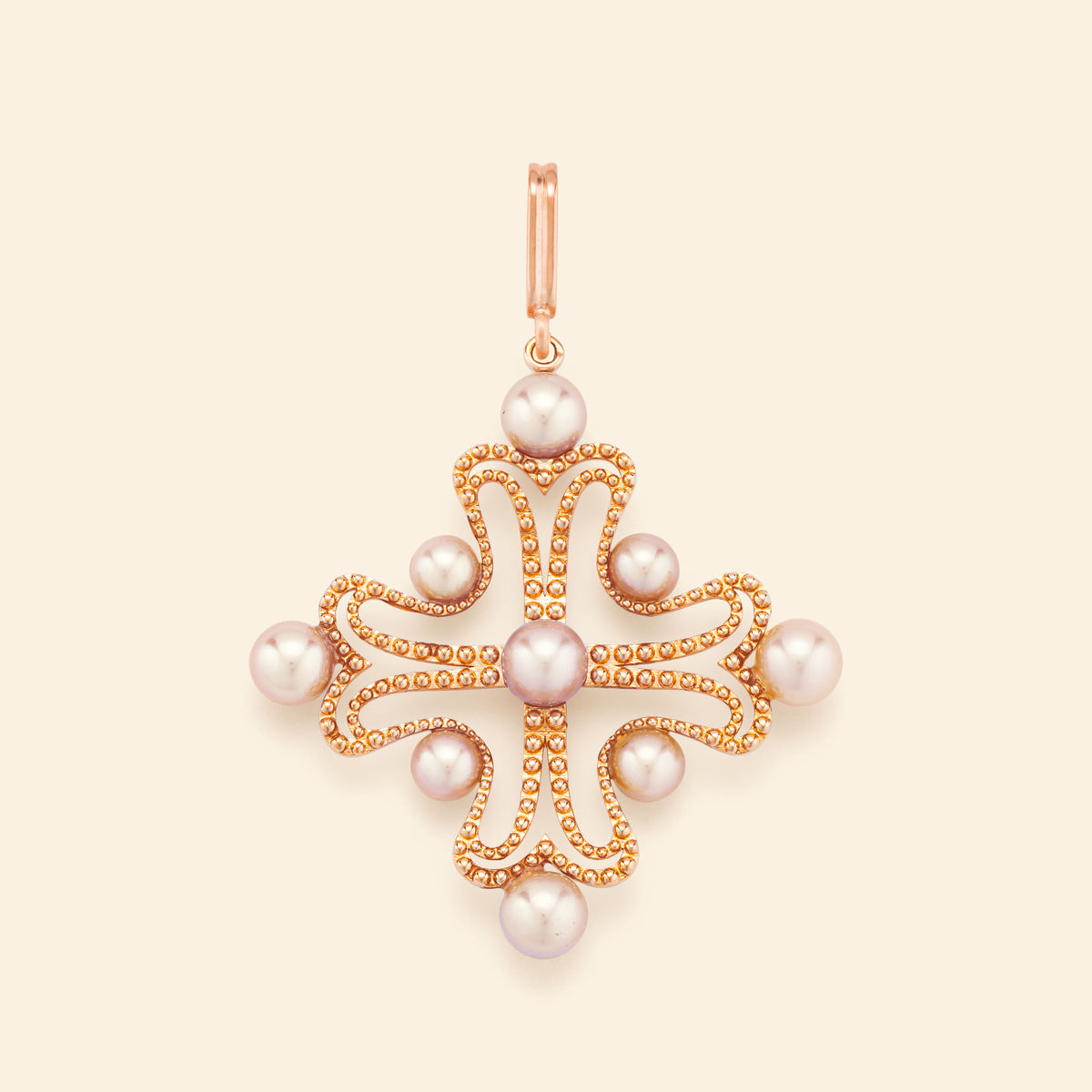 Médaille or rose Mellerio