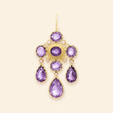 Pierreries Amethysts Girandole Earring