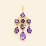 médaille en or jaune avec améthyste Mellerio