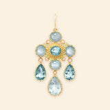 Pierreries Blue Girandole Earring