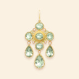 Pierreries Prasiolites Girandole Earring