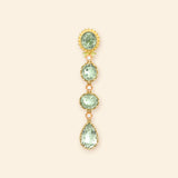 Pierreries Prasiolites Line Earring