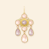 Pierreries Rose Girandole Earring